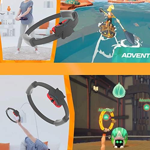LARRY - X Anahtarı Spor Yüzük Ayarlanabilir Elastik Bacak Kayışı Spor Bandı Macera Oyunu Ring-Con Sapları Nintendo Anahtarı