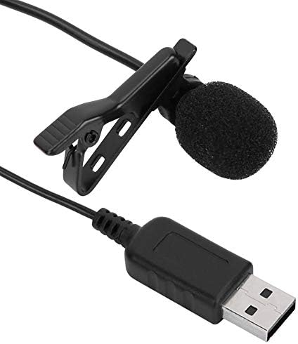 Pokerty klipsli Mikrofon, USB klipsli Bilgisayar Mikrofonu Çok Yönlü Mini Mikrofon Kondenser Görüntülü Sohbet için İnternet