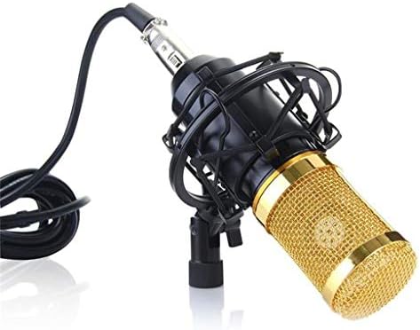 TWDYC Profesyonel Kondenser Mikrofon Kardioid Ses Stüdyosu Vokal Kayıt Mikrofon KTV Karaoke Mikrofon + Şok Dağı