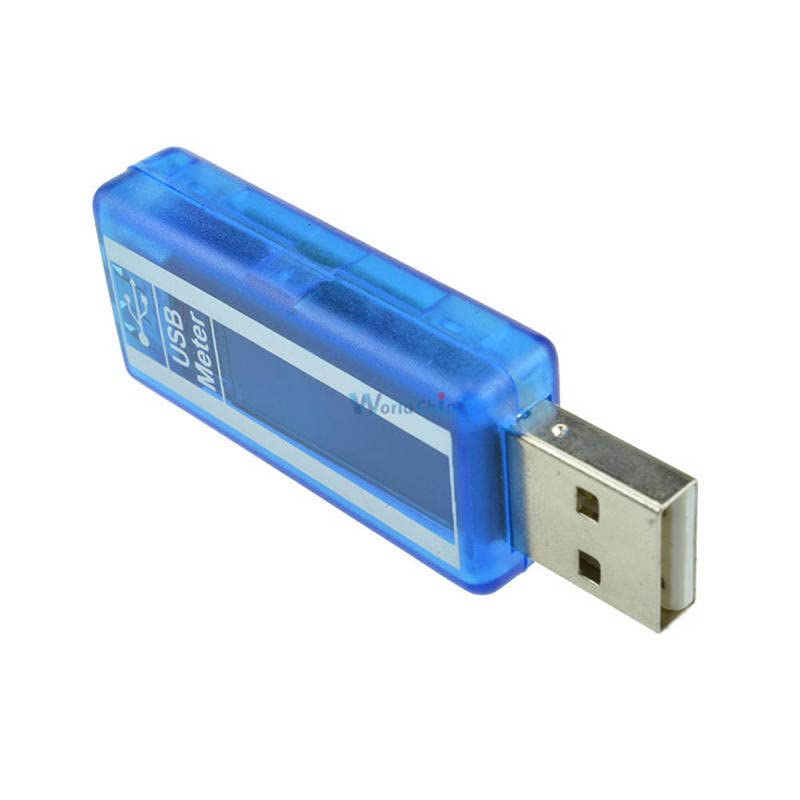 0-3A OLED Ekran USB Dedektörü Voltmetre Şarj Kapasitesi Güç Akım gerilim dedektörü tester ölçer ile Kılıf
