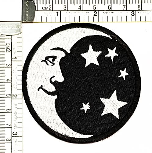 Kleenplus 3 Adet. Sevimli Ay ve Yıldız Yama Karikatür Çocuk Çocuk İşlemeli Aplike Zanaat El Yapımı Bebek Çocuk Kız kadın