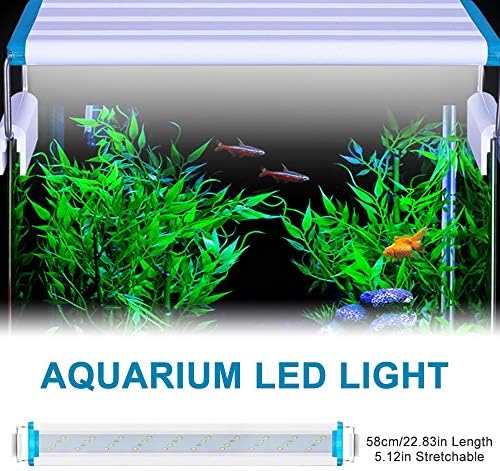 Gelgit marka kabile LED su geçirmez balık tankı ışık sualtı balık ışık akvaryum dekoratif aydınlatma bitki ışık 18-58 CM