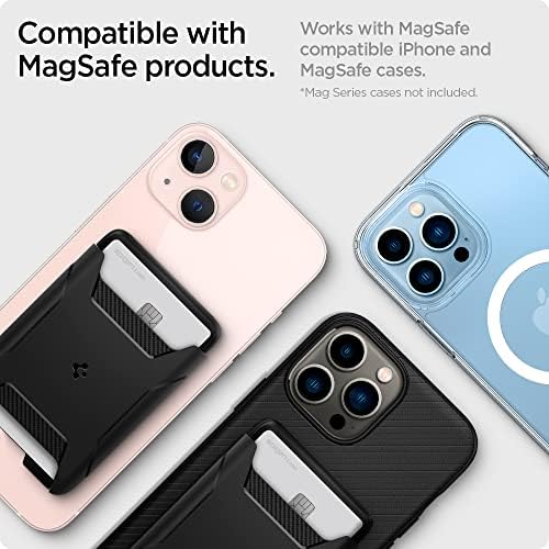 Spigen Sağlam Zırh (MagFit) MagSafe ile uyumlu iPhone 14 Pro Max Kılıfı ve Sağlam Zırh için Tasarlandı Manyetik Cüzdan Kart