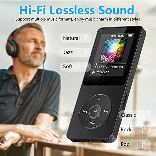 Hoparlörlü MP3 Müzik Çalar FM Radyo / E-Kitap / Oyun, 16GB Taşınabilir MP3 HiFi Kayıpsız Ses Desteği Video Fotoğraf Ses Kaydedici,