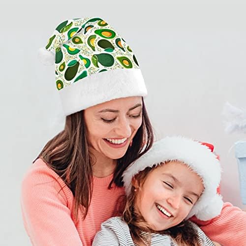 Avokado moda Noel Şapka Santa şapka Komik Noel şapka Tatil parti şapkaları kadınlar / Erkekler için