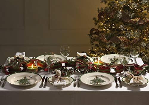 Spode Noel Ağacı 10 Yemek Tabağı 4'lü Set-Tatil Tasarım Yemek Takımı