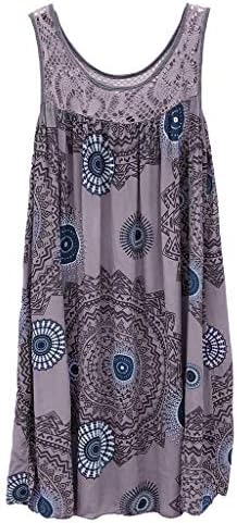 Kadın Dantel Dikiş Baskı Kolsuz Elbise Fırfır Etekli Pilili Dökümlü Elbiseler Uzun ışık Sundress Kadınlar İçin2023