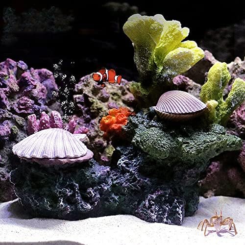 n / a Yapay Reçine Mercan resif akvaryum Süsleri Peyzaj Balık Tankı Dekor Ev su tankı akvaryum Aksesuarları (Renk: H, Boyut: