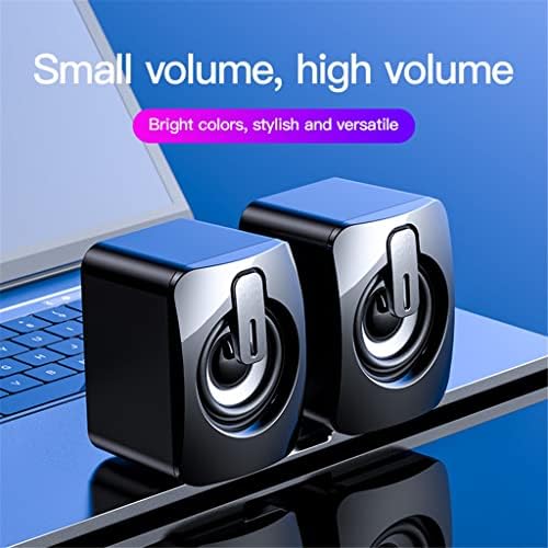 CZDYUF Hoparlör USB Bilgisayar Hoparlörleri 3D Stereo Bas Ses Müzik Çalar PC Dizüstü Masaüstü için Multimedya Hoparlör (Renk