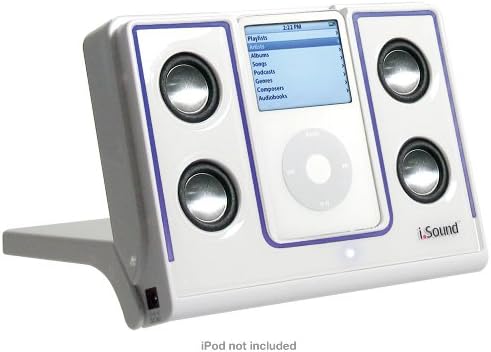 iPod ve MP3 Çalarlar için ıSound Katlanabilir 4X Glow Taşınabilir Hoparlörler