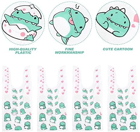 Zerodeko 100 pcs Sevimli Bebek Tedavi hediye keseleri Bisküvi Kılıfı Dinozor Dekorasyon Kapmak ile Selofan Tatil için Karikatür