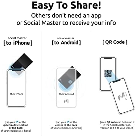 Sosyal Ana Dijital kartvizit Anında İletişim ve Sosyal Medya Paylaşımı için Siyah Serisi Metal NFC kartvizit Uygulama Gerektirmez