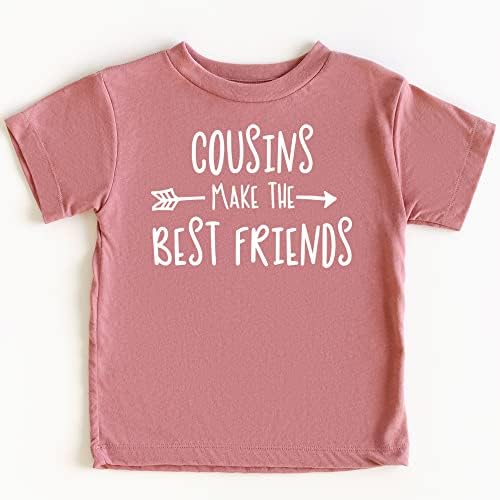 Kuzenler, Bebek ve Yürümeye başlayan Kızlar için en iyi arkadaş Tişörtünü eğlenceli Aile Kıyafetleri Yapar