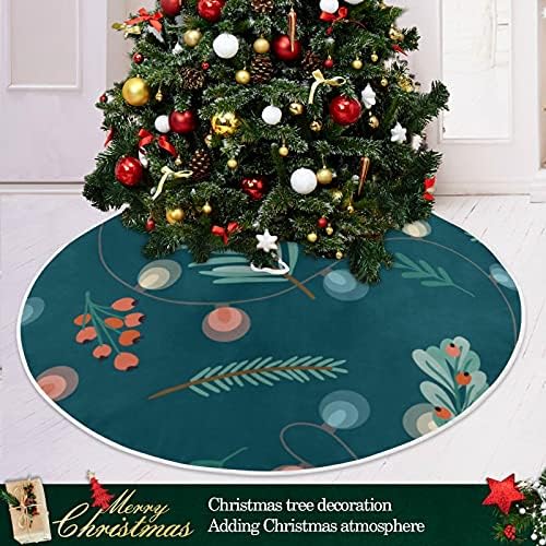 Noel Ağacı Etek için Noel Tatil Parti Ağacı Mat Dekor Süsler Kırmızı Noel Ağacı Etek ile Kar Tanesi Rustik için Merry Christmas