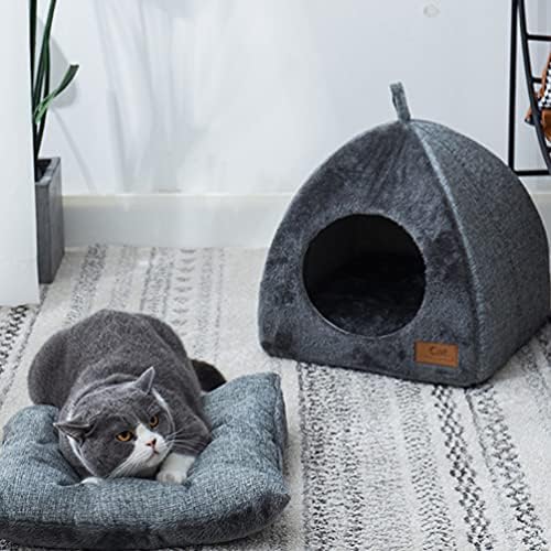 balacoo Kedi Yatak Mağara Pet Çadır Yuva Pet House serme yatak Kedi Uyku Tulumu Kış Rahat Rahat Yatak Kuş Hamster Köpekler