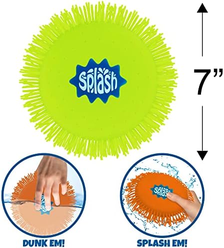 ArtCreativity Splash Su Uçan Disk Oyuncakları, 3'lü Set, 3 Parlak Renkte Çocuklar için Su Sıçrayan Frizbi, Arka Bahçe Oyunları