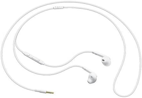 SAMSUNG (2 Paket) OEM Kablolu 3.5 mm Beyaz Kulaklık ile Mikrofon, Ses Kontrolü, ve Çağrı Cevap End Düğmesi [EO-EG920BW] SAMSUNG