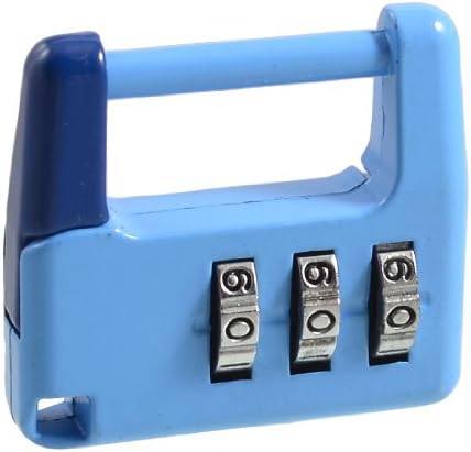 Aexit Mavi Metal Asma Kilitler ve Hasps 3 Haneli Kombinasyon Asma Kilit Şifre Kombinasyonu Asma Kilitler Güvenlik Kilidi