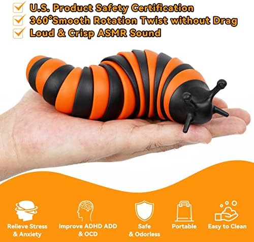 Lifidea Belden Sümüklü Böcek Fidget Oyuncak Esnek Salıncak Rotasyon ASMR Oyuncaklar EDC stres oyuncakları BPA Ücretsiz Anti
