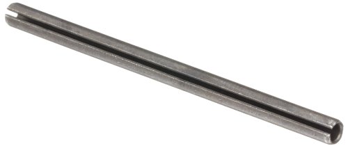 Yüksek Karbonlu Çelik Yaylı Pim, Hafif Yağlı Kaplama, Oluklu, ABD'de Üretilen ASME B18.8.2, 3/32 Nominal Çap, 0,625 Uzunluğa