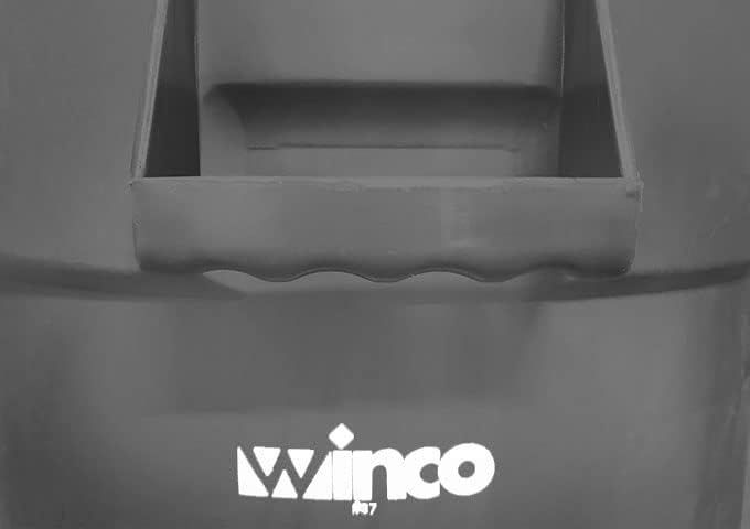 Winco PTC-20G Yuvarlak Çöp Tenekesi, 20 Galon, Gri