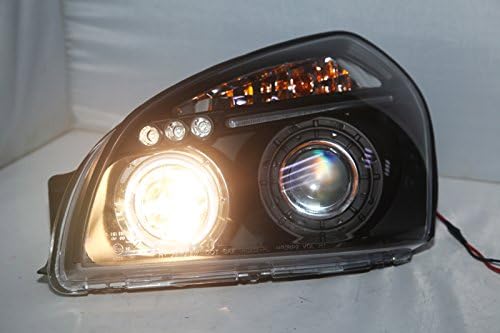 Genel Hyundai Tucson 2004-2008 için yıl LED melek gözler ışıkları siyah konut JY