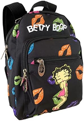 LuxeBag Betty Boop Tuval Sevimli Mini Sırt Çantası (Çoklu)