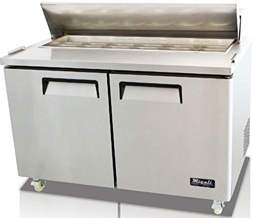 Migali C-SP60-16-HC Rakip Serisi Soğutmalı Tezgah / Sandviç Hazırlama Masası, 60.2 W, Barındırır