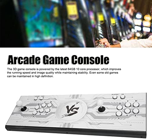 Arcade Oyun Konsolu, 1'de 9000 Oyun, PC için 3D Çift Joystick Retro Oyun Konsolu, Projektör, TV, Destek Arama, Kaydetme,