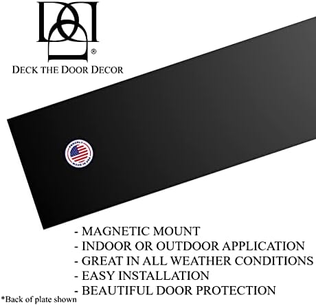 Güverte Kapı Dekor / Köpek Scratch Kapı Koruma Plakası ( 4x22) ve Tekme Plakası (8x34) - Yağ Ovuşturdu Bronz Manyetik Montaj
