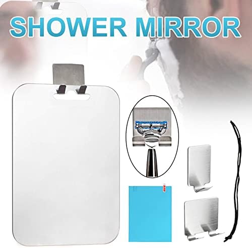 1 adet Akrilik Duş Aynası Duvar Emme Duş Aynası Adam Tıraş Kadınlar Makyaj Taşınabilir Seyahat Banyo Aksesuarları