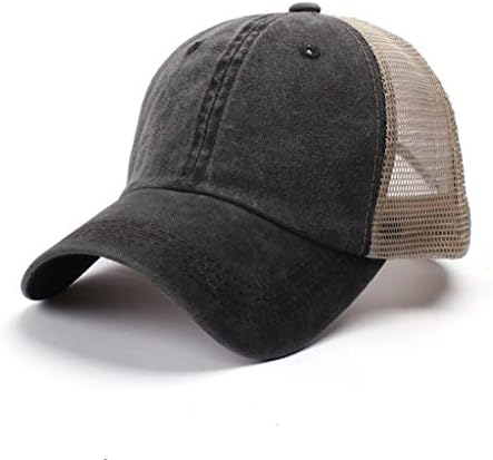 Sürüş Kap Siyah Örgü Düz Boş Nefes Düşük Profilli Ayarlanabilir Kap Erkekler Kadınlar için Beyzbol Kapaklar baba şapkası