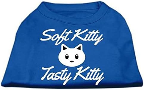 Mirage Evcil Hayvan Ürünleri 16 inç Softy Kitty, Tasty Kitty Serigrafi Köpek Gömleği, X-Large, Siyah