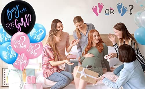 Bebek Cinsiyet Ortaya Balon, Mavi ve Pembe Konfeti ile Erkek veya Kız Balonlar, Pembe ve Mavi Balonlar, Çocuk Doğum Günü