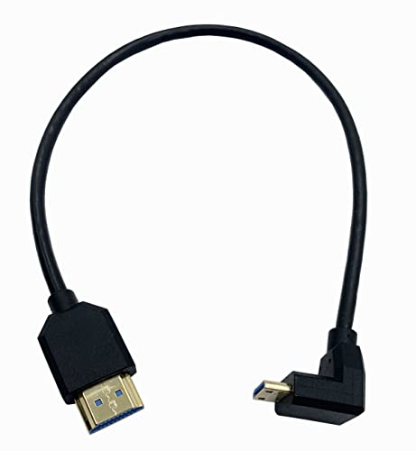 Halokny Mini HDMI-HDMI Adaptör Kablosu, Mini HDMI Erkek-HDMI Erkek Kablo, Taşınabilir Ev Dijital Cihazlarının Bağlantısı,
