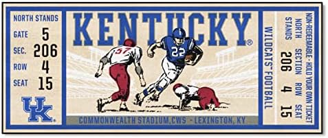 FANMATS 23144 Kentucky Wildcats Bilet Tasarımı Koşucu Halı-30in. x 72 inç. / Spor Fan Alanı Halısı, Ev Dekorasyonu Halısı