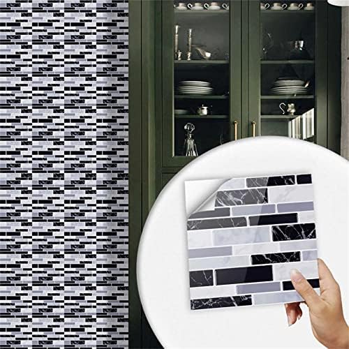 Sevimli Soyunma Aksesuarları Kendinden Yapışkanlı 3D Kiremit Çıkartmalar 10 Levhalar Mutfak banyo duvar dekoru Kiremit Bel