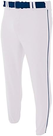 Yan Renkli Borulu Beyzbol/Softbol Pantolonu Pro Style Bol (11 Genç / Yetişkin Bedeninde 6 Yan Borulu Renkte Gri/Beyaz)