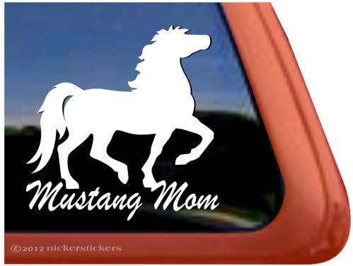 Mustang Anne at römorku Vinil Pencere çıkartma