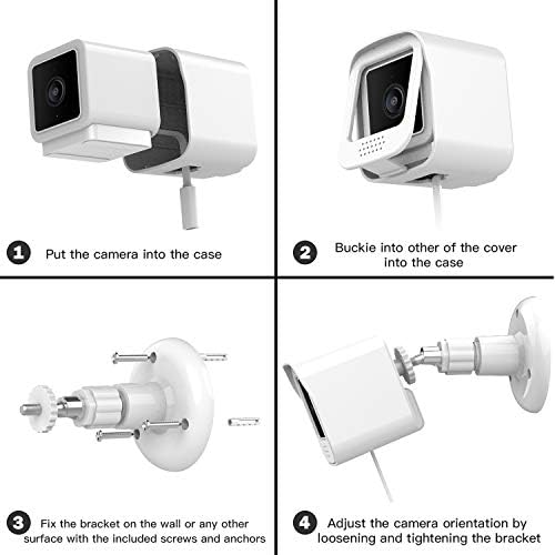 Wyze Cam V3 Kamera için Yepyeni Duvara Montaj (2'li Paket), Uyumlu Wyze Spot Işığı İç / Dış Mekan Güvenlik Aksesuarları Hava