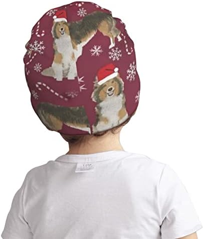 Qassryu Noel Köpek Yürümeye Başlayan Bere Erkek Kız Bebek Çocuk Kasketleri Örgü kışlık şapkalar