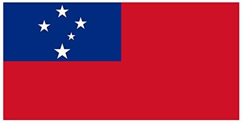 Batı Samoa Bayrağı Sticker Çıkartma 6 x 3