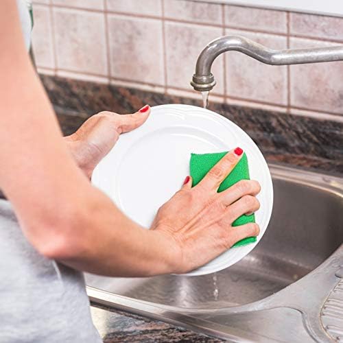 BREWIX 10 Adet Mutfak ovma süngerleri Ev Temizlik Yıkama Bezi Ovma Pedleri Bulaşık Süngeri Bulaşık Pot Scrubber Lavabo yıkama