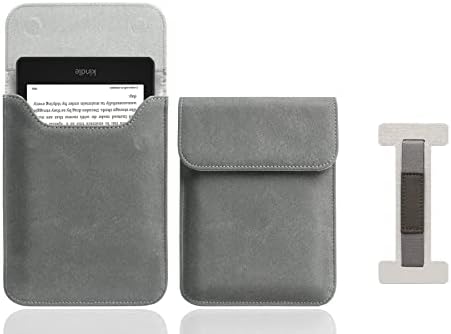 Kindle Paperwhite için (11. Nesil, 2021 Sürümü) (Model No. M2L3EK) -6.8 İnç Kol Çantası için-Gümüş Beyaz El Kayışı Dahil-Gri