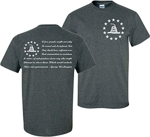 George Washington Alıntı DTOM Bana Basmayın Gadsden Yılan Vatansever T-Shirt Tee