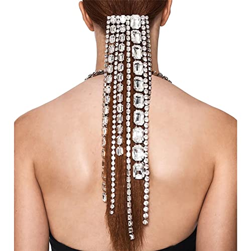 Xerling Kristal saç tokası Saç Rhinestones Püskül Başlığı Kadınlar için Uzun Saç Bahar Klip saç takı Düğün Gelin saç aksesuarları