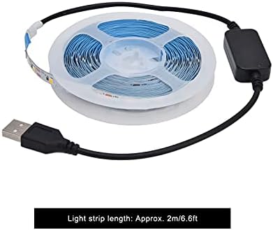 LED sensörlü ışık Şerit, Yumuşak Hareket Sensörü dolap ışığı 5V USB Dalga El İndüksiyon Dolapları Dolapları Bedsides(2M)