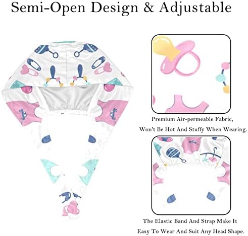 2 Adet Unisex Kabarık Kapaklar Düğmeleri ile Kravat Geri Kapaklar Ter Bandı ile Kadın Erkek, Sevimli Oyuncak Elbise