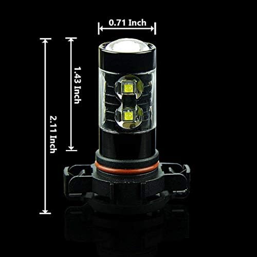 HOCOLO PS24W 5201 5202 12085 H16 (H16 Sadece Avrupa Otomobiline uyar!) Süper parlak LED ampul yüksek güç 50 W 12 V ampul