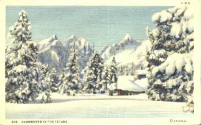 Tetons, Wyoming Kartpostalı